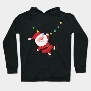 Merry Christmas Santa Sticker Hoodie